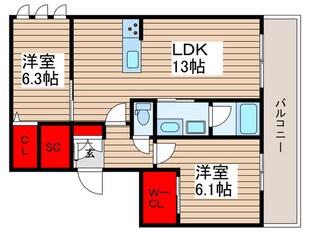 ルミノサ・ファミリアBの物件間取画像